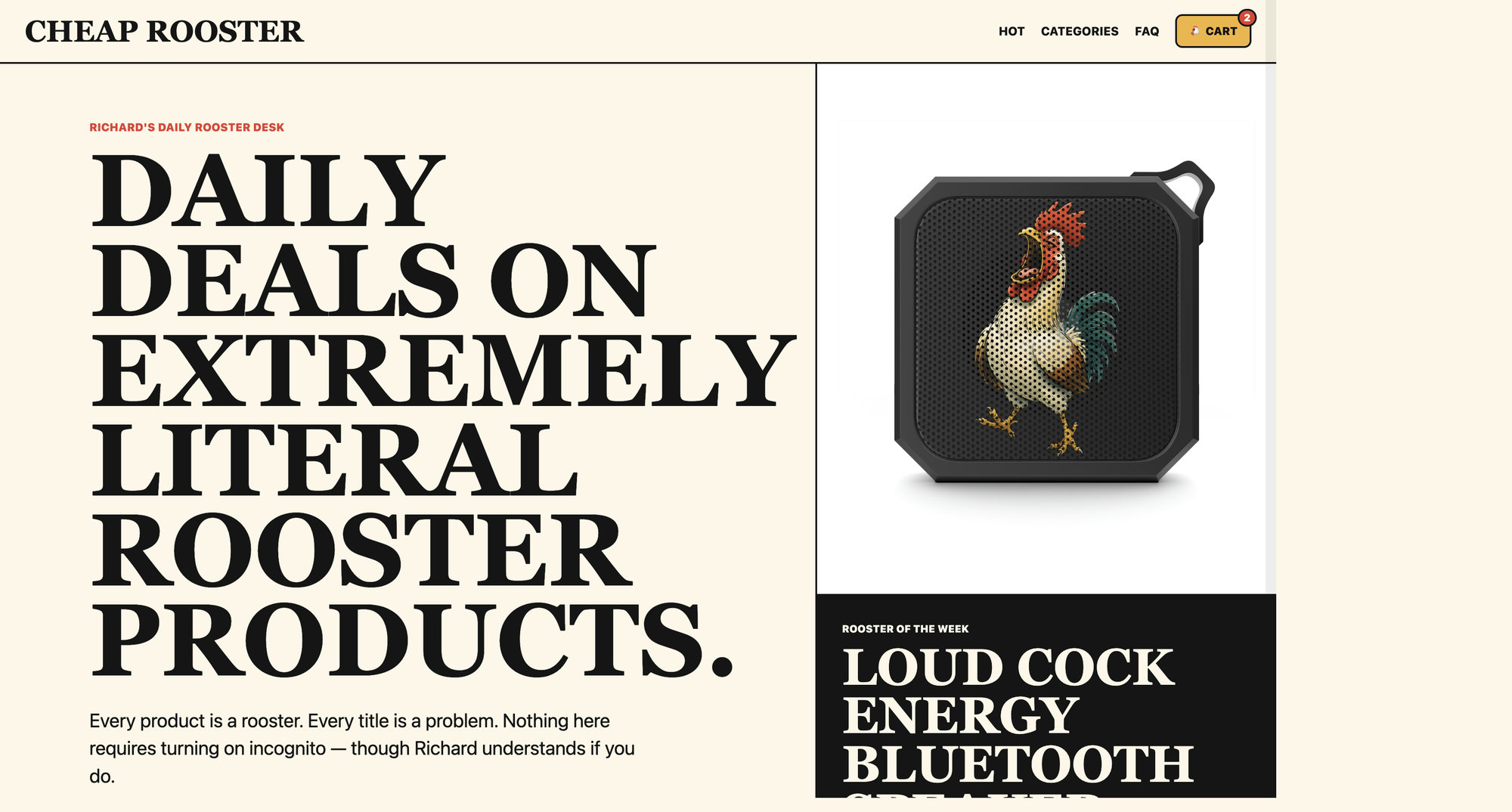 Cheap Rooster website