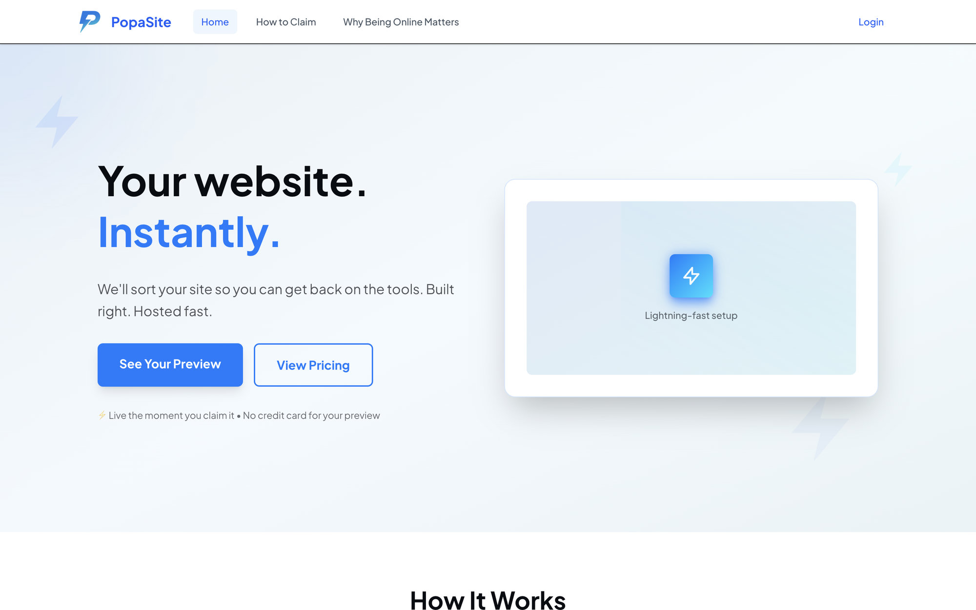PopaSite website
